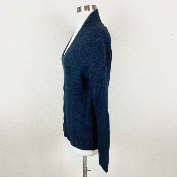 Banana Republic Black Knit V-Neck Long Sleeve Sweater - Picture 2 of 9